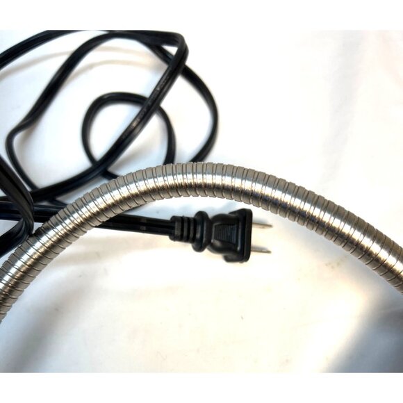 Adjustable Black Clip-On LED Desk Lamp With Flexible Gooseneck & Power Plug - Picture 4 of 4